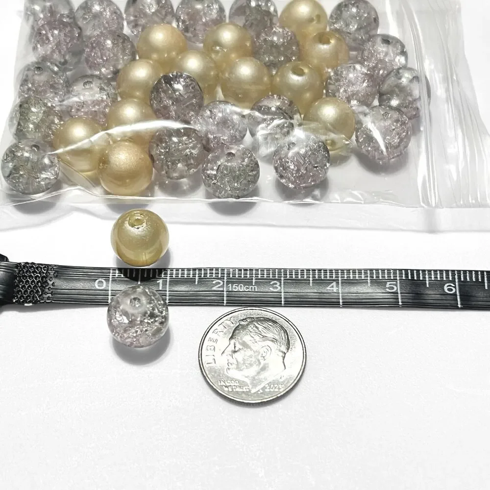 Lot Beads Jewelry Supplies Variety Glass Stone Shell MOP Metal Findings Charms
